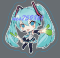 VOCALOID初音未來-同人二創掛件鑰匙扣&角色Q雙面壓克力吊飾鑰匙圈