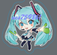 VOCALOID初音未來-同人二創掛件鑰匙扣&角色Q雙面壓克力吊飾鑰匙圈