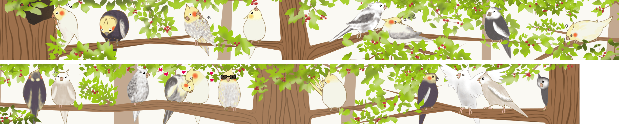 原創│紙膠帶│玄鳳鸚鵡款