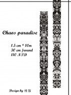 Chaos paradise 原創黑白花紋紙膠帶