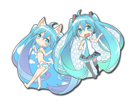 初音ミク金屬吊飾