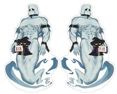 【原創】鬼魂 15cm雙面立牌