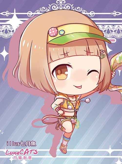 【偶像大師】【灰姑娘】喜多見柚 同人單面透明壓克力吊飾 繪師 七月魚 月貓創意