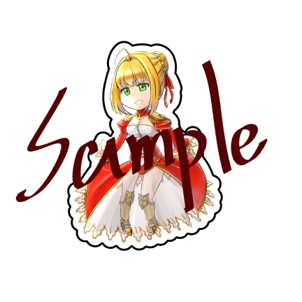 FGO 防水小貼紙(尼祿/狂王/恩奇都)