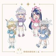 【殽】壓克力立牌｜〔運動服女僕〕環奈、木乃香、桐乃、吹雪｜蔚藍檔案