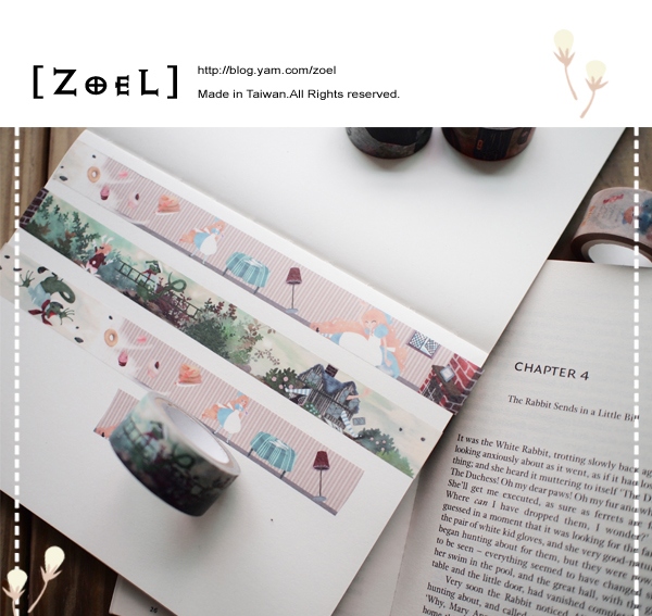 ZoeL *白兔派來小比爾*童話紙膠帶第四章