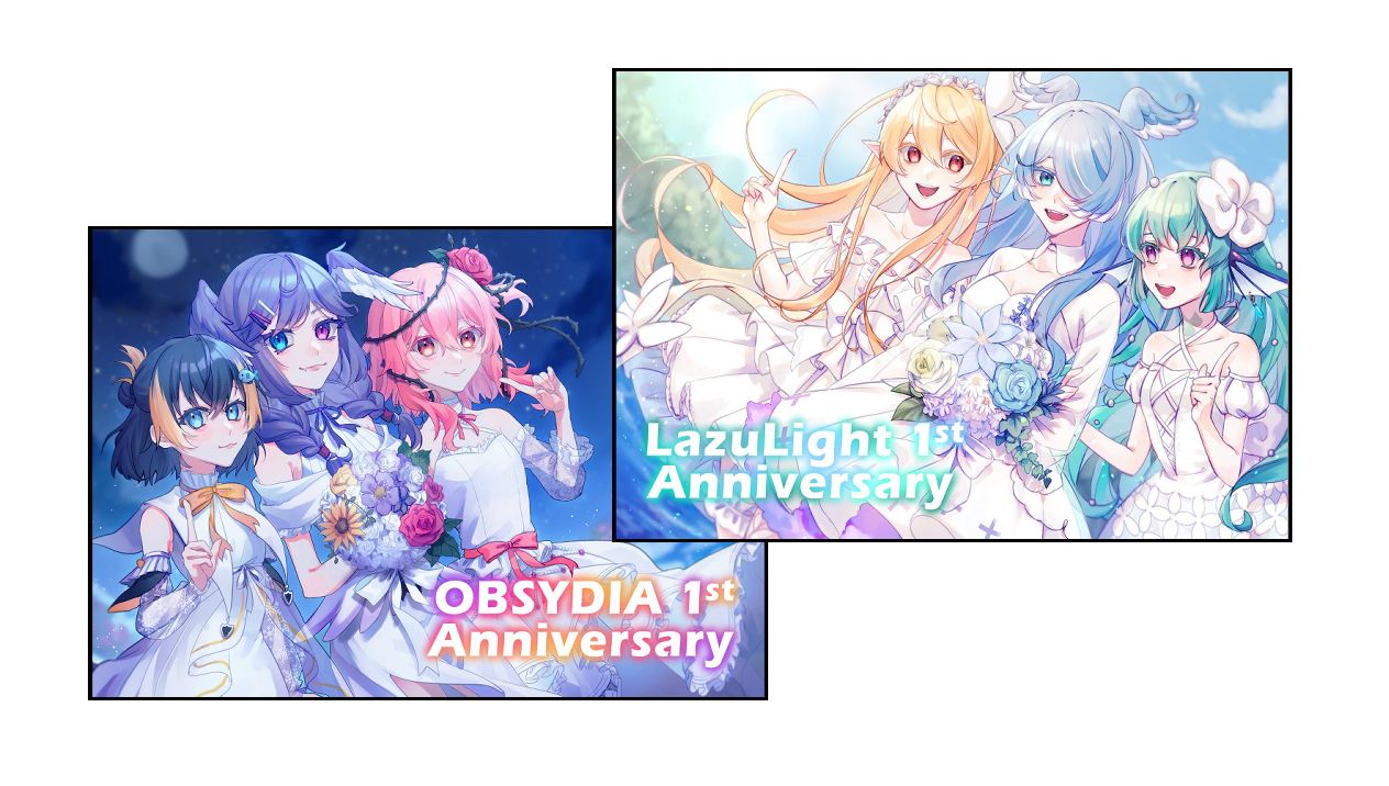 LazuLight &amp; OBSYDIA 一周年燙銀明信片