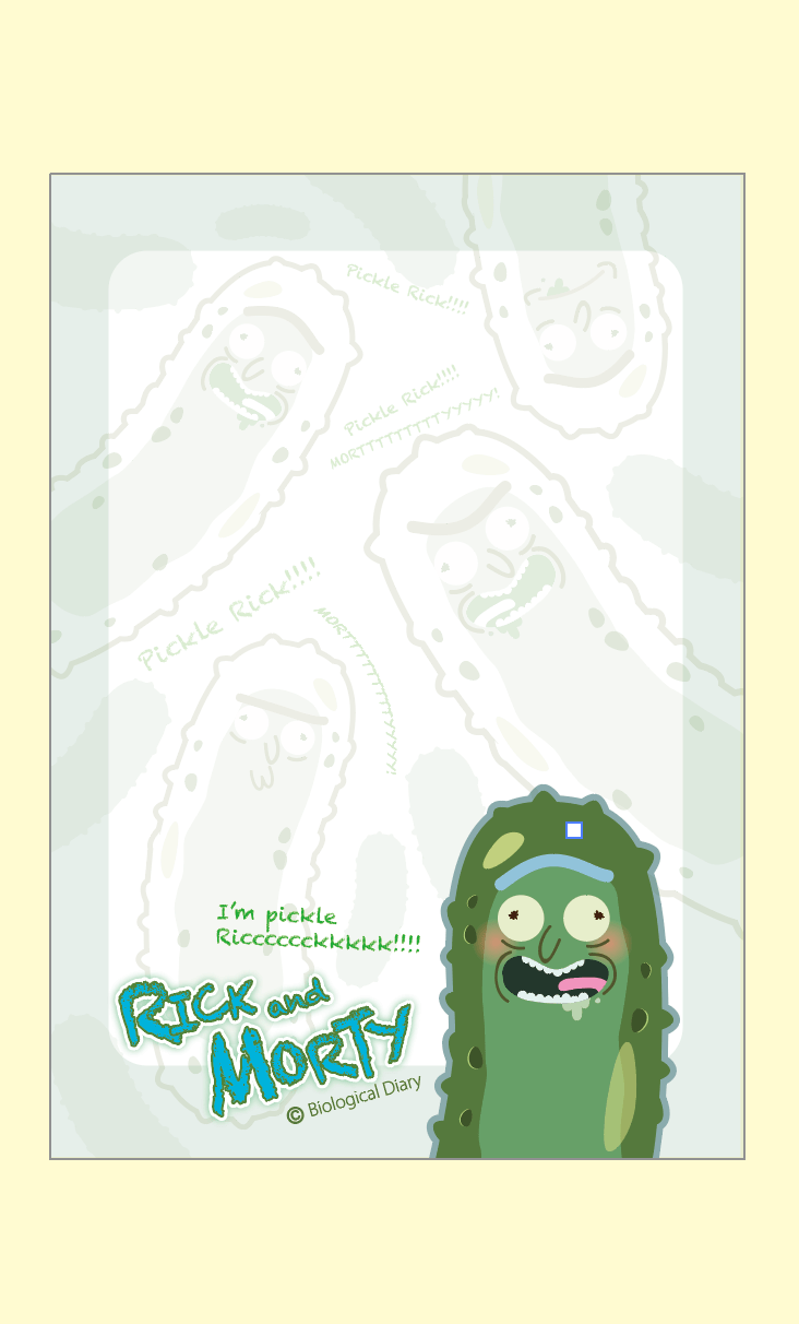 RICK AND MORTY  rick黃瓜  便條紙本