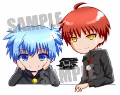 暗殺教室 攤上滿額禮 特典小卡 渚&業