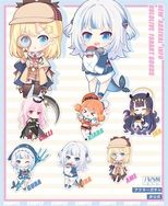 【日本八百萬製作所授权】vtuber Hololive 新款EN組 Gawr Gura 吊飾/6種及5種