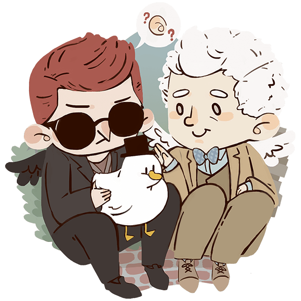 好預兆Good Omens-滿版壓克力徽章
