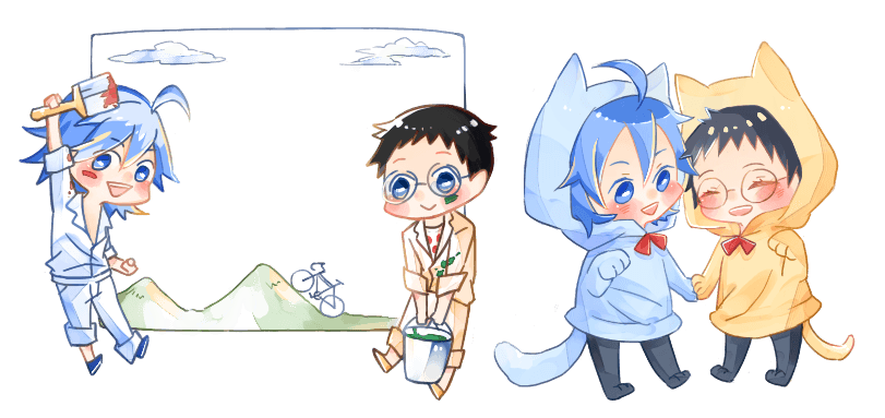 山坂&amp;今鳴透明貼紙