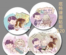[底特律]康納+漢克&相撲 蠢日常圓貼組