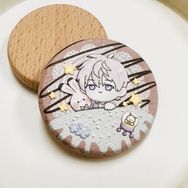 沈星回 餅乾造型 浮雕木頭徽章