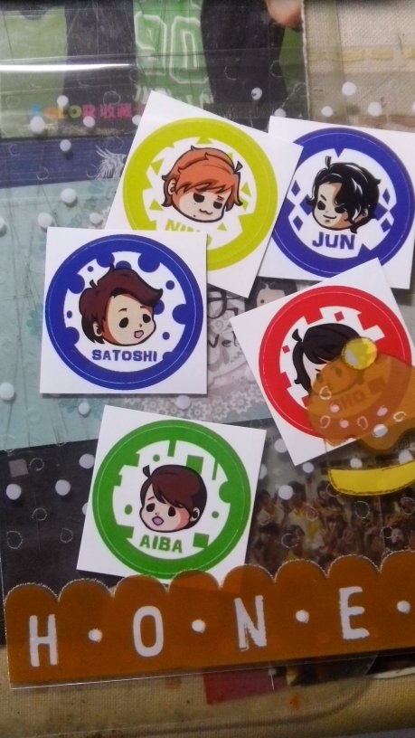 ARASHI 嵐Q版 小圓貼