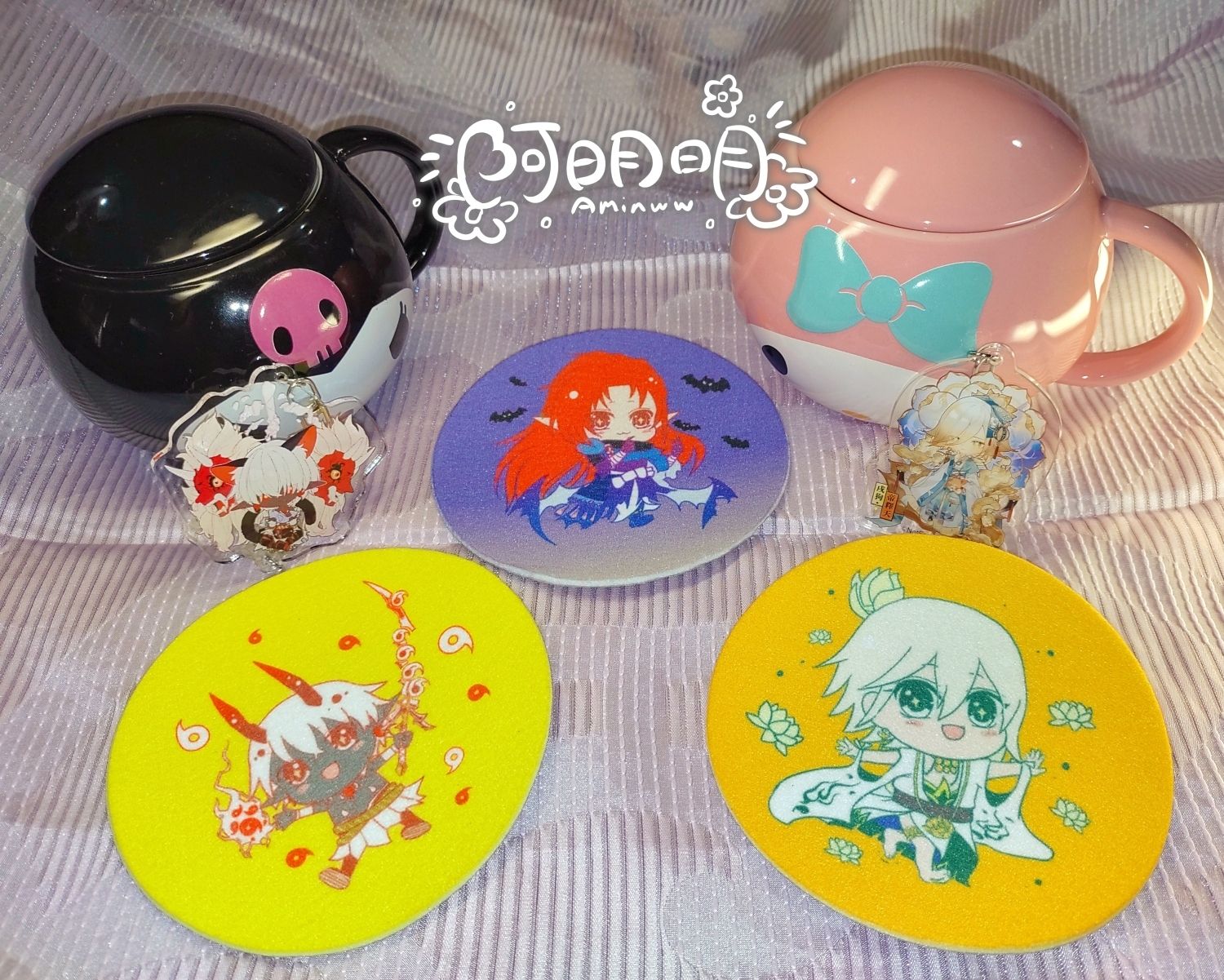 陰陽師 短絨布杯墊