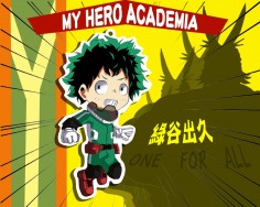 《MY HERO ACADEMIA 我的英雄學院 》綠谷出久 壓克力吊飾