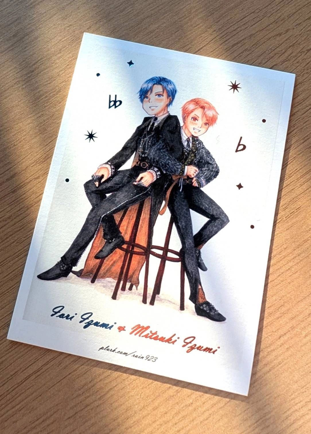 【IDOLiSH7偶像星願】藍橘雙燙色卡片-和泉兄弟