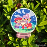三人行｜馬戲團 浮雕木片磁鐵餅乾