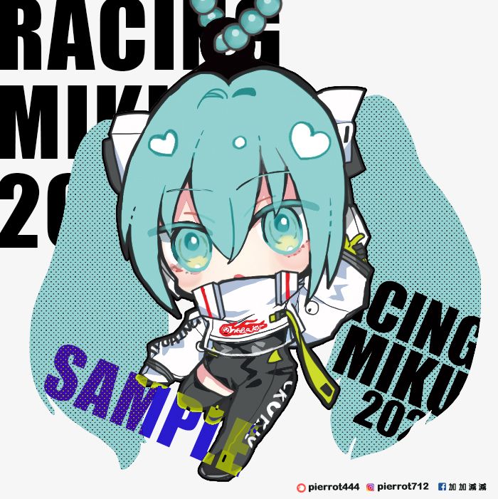 【VOCALOID】 '2022ver.賽車服'- MIKU 亮板吊飾