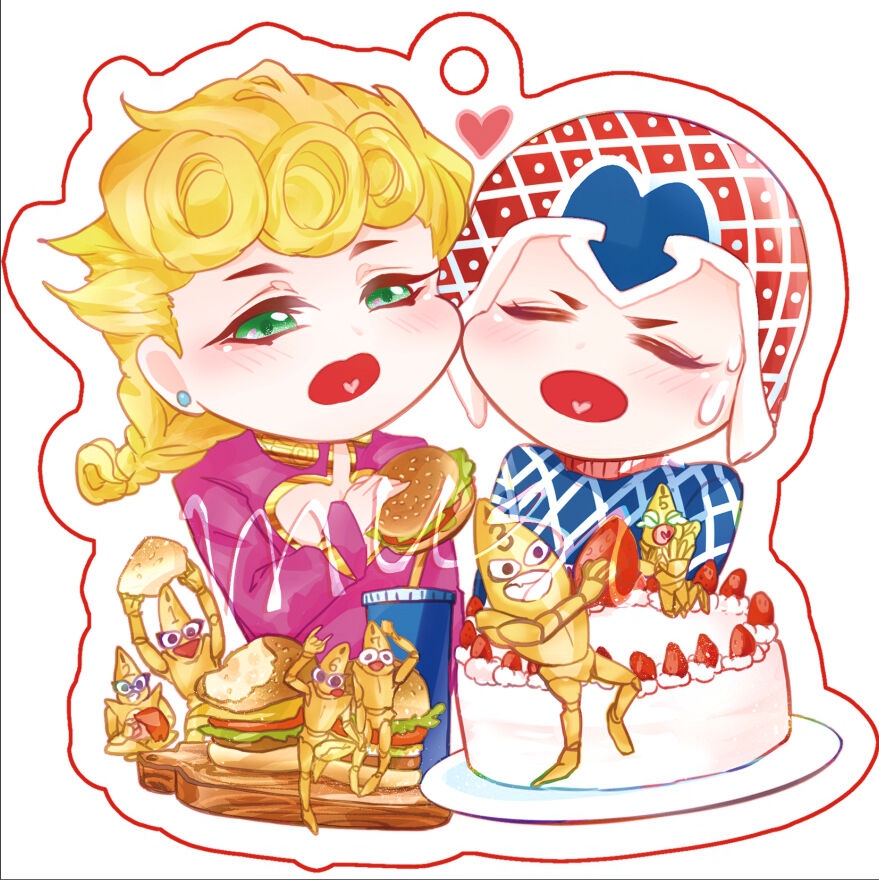 【JOJO】茸米餵食秀 雙面壓克力吊飾