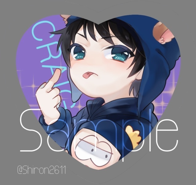 South Park角色愛心胸章-Craig款