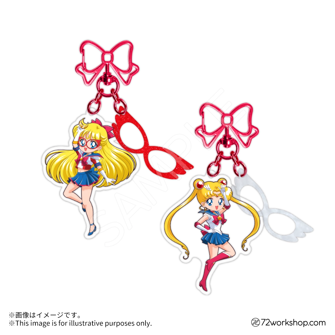 壓克力鑰匙圈 Sailor V / Sailor Moon(原作衣裝Ver.)