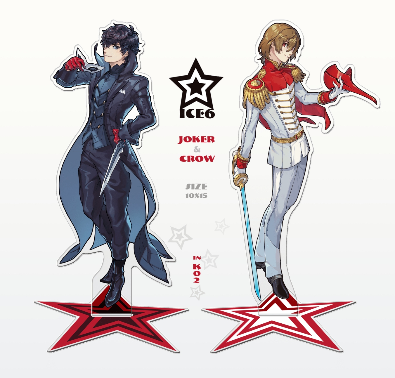 【ICE6】P5 joker & crow 壓力克立牌