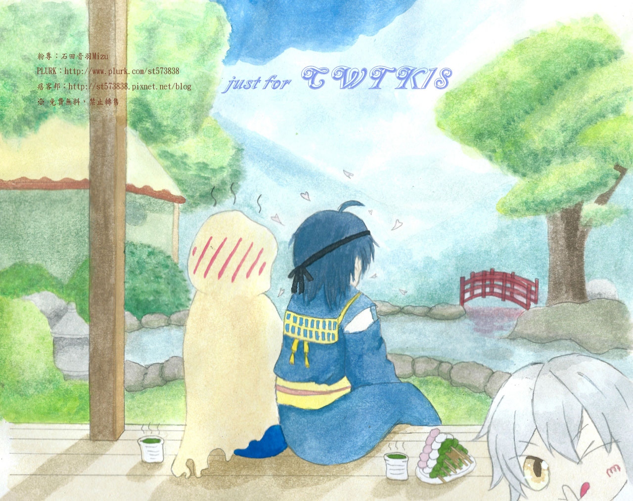 【CWTK18無料+認親卡/刀劍亂舞-三日月宗近+山姥切國廣之爺姥約會可能被鶴丸破壞篇】