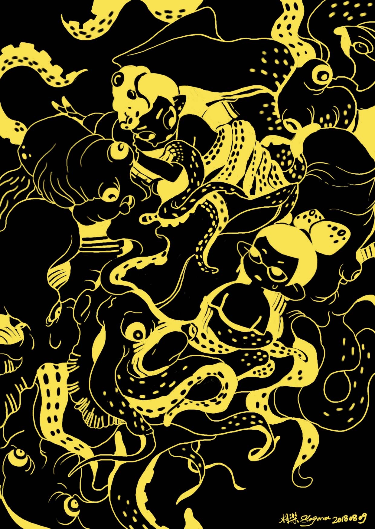 splatoon燙金 明信片