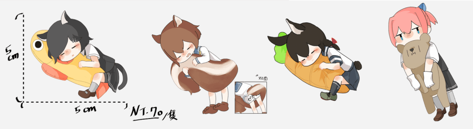 艦隊收藏小動物透明壓克力吊飾