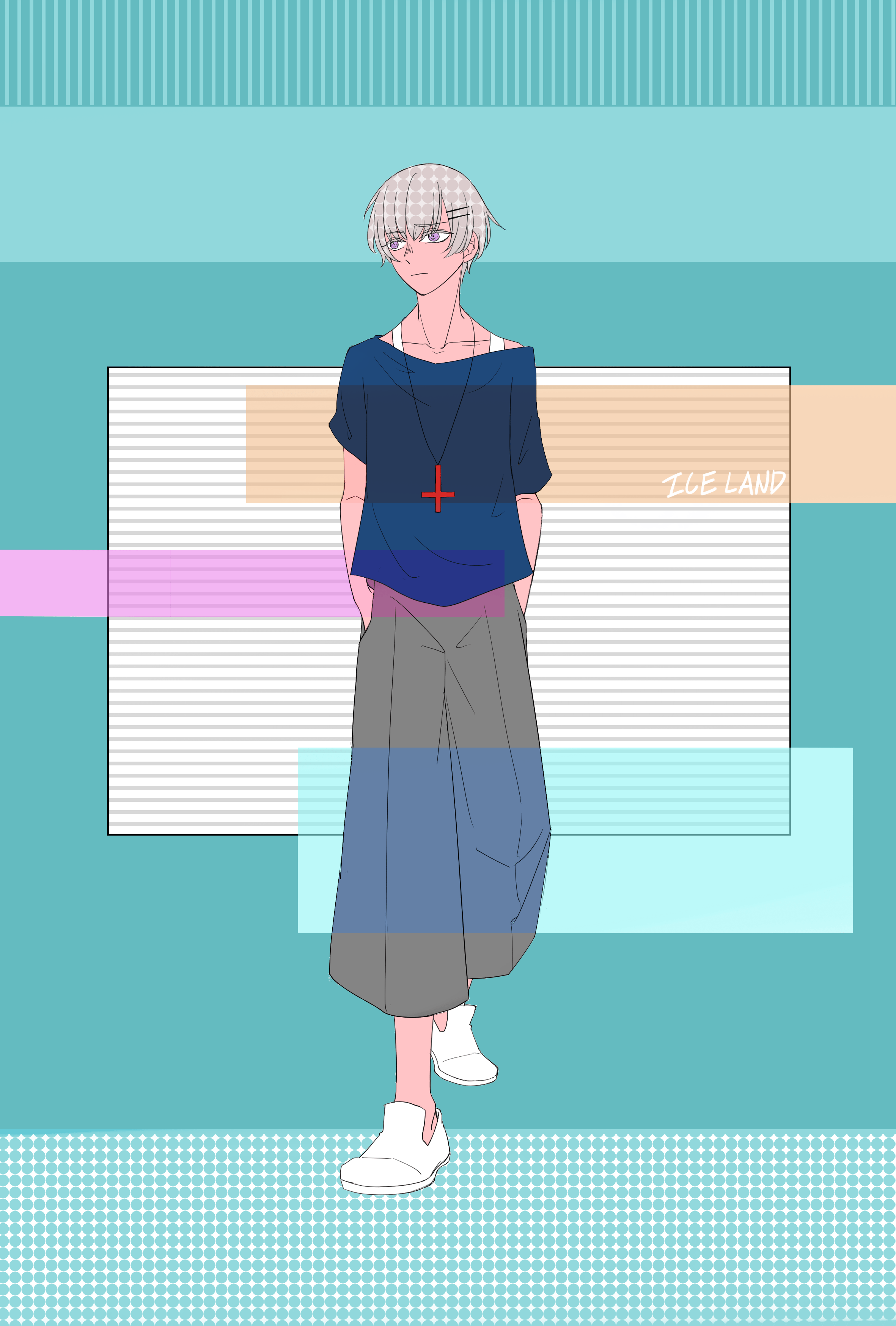 [鯨組]時裝男子明信片套組(兩張)