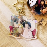 進撃の巨人 艾連&里維森林系壓克力雙面吊飾