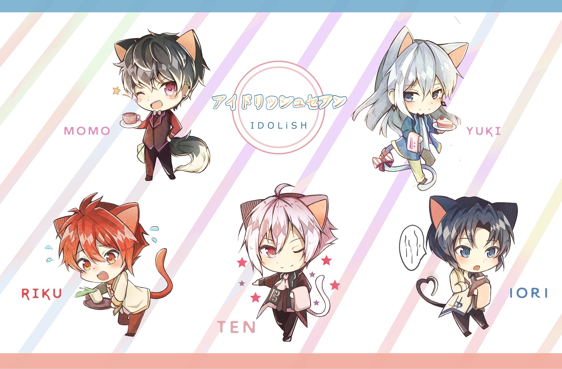idolish7 同人壓克力吊飾 陸 天 一織 千 百 アイドリッシュセブン