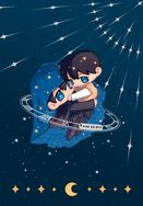 全知讀者視角燙銀明信片