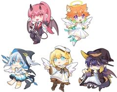 【非現貨】hololive EN 同人吊飾 Kiara Calliope Ina'nis Gura Ame 畫師：石頭