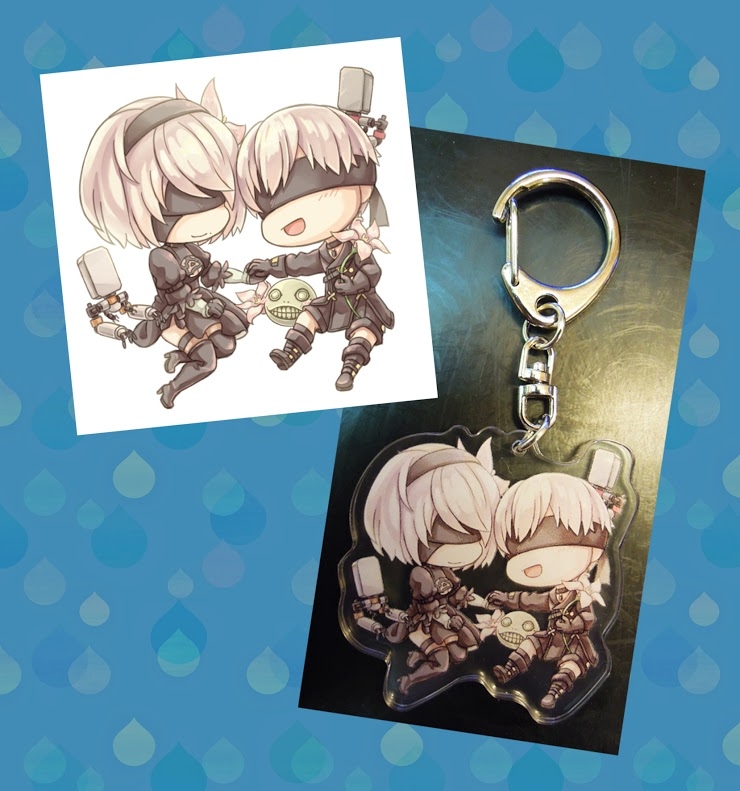【尼爾:自動人形】壓克力吊飾「9S2B與艾米爾同樂」款