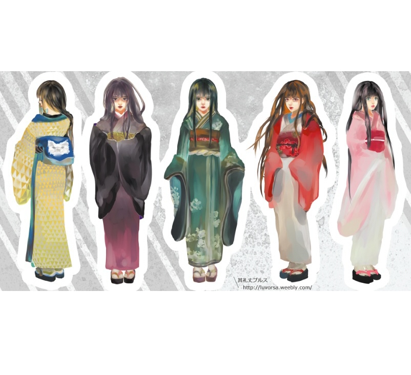 原創 貼紙《日本女孩兒​》