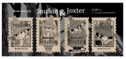 嚕嚕米【Snufkin & Joxter】郵票 水晶貼紙