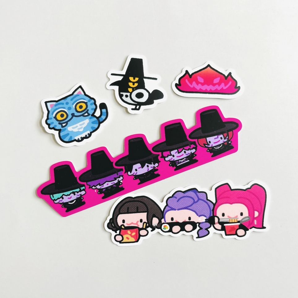 KPOP獵魔女團貼紙組