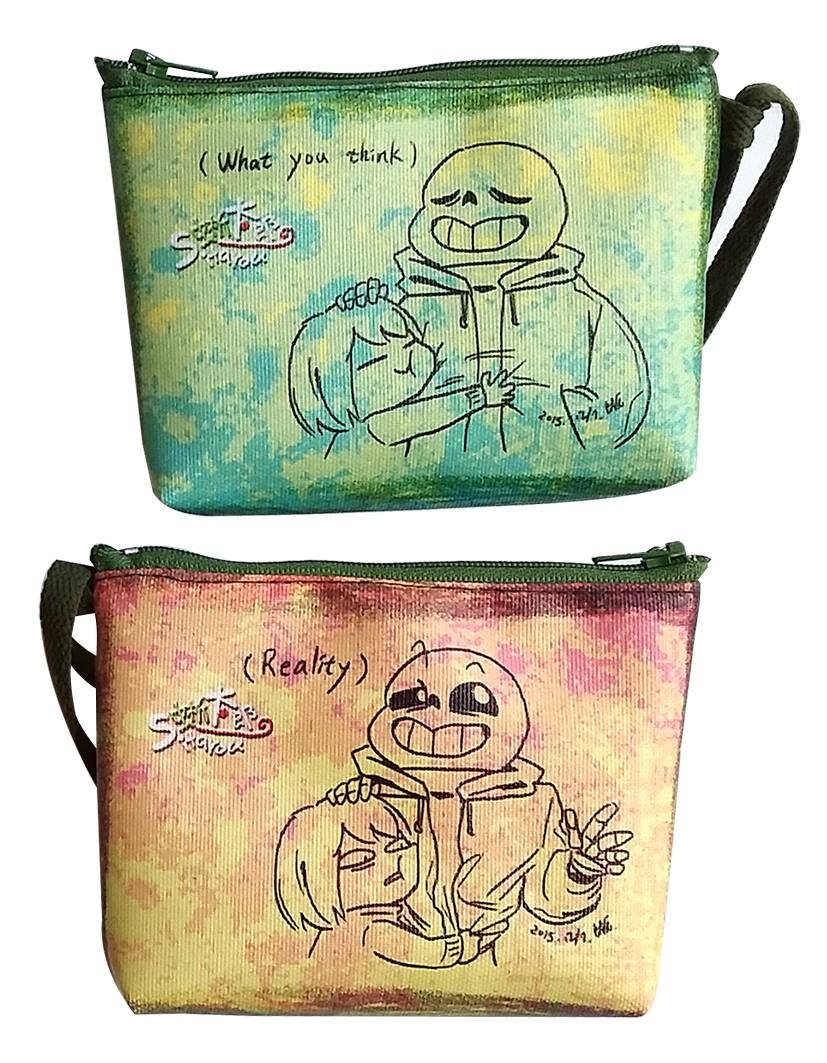 Sans &amp; Frisk 雙面零錢包