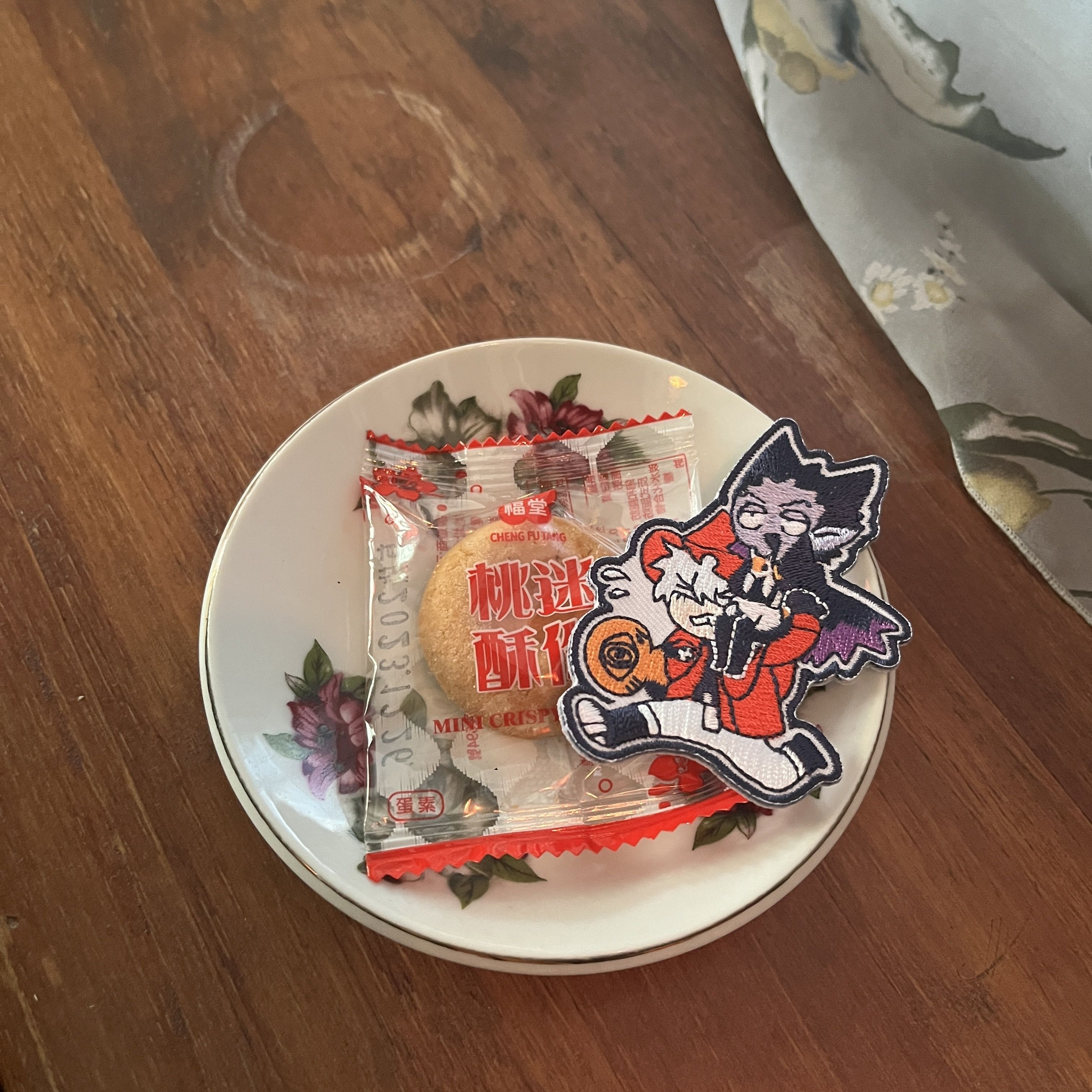 吸血鬼馬上死 一家三口刺繡徽章