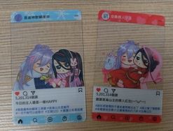 食物語同人週邊 玉屠SZD IG風透卡 玉麟香腰 屠蘇酒