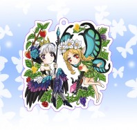奧丁領域/ 關德琳&梅爾瑟蒂斯/碎鑽膜壓克力吊飾(雙面同圖)