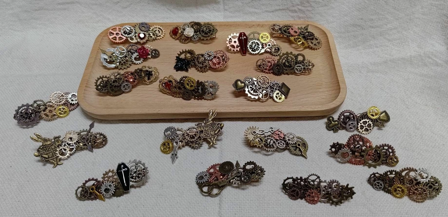 【手製品】齒輪髮飾