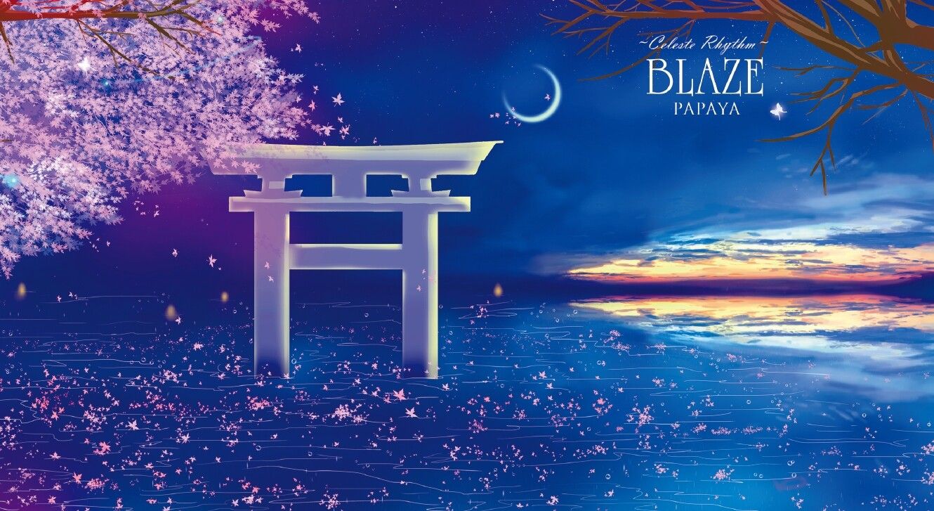 水央鳥居-Blaze~天藍色律動單售明信片