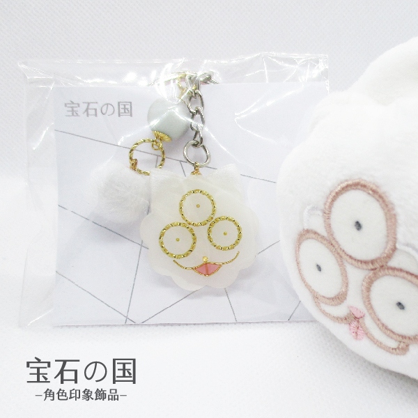 寶石之國 角色印象飾品 小白鑰匙圈