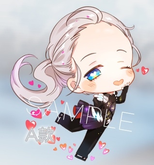 A款-長髮VICTOR 透明壓克力吊飾