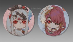 凜雪鴉&殺無生Q版胸章