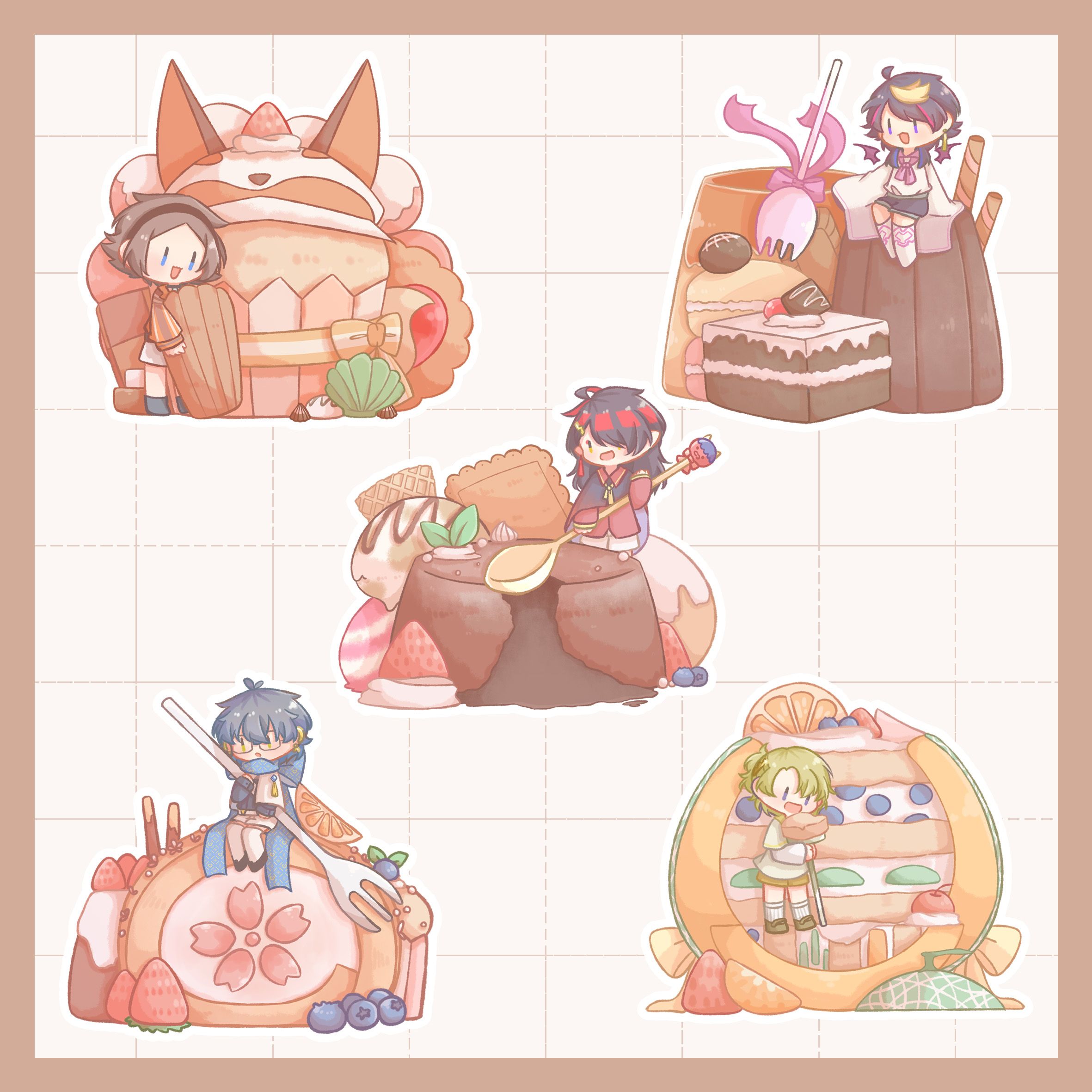 luxiem甜點貼紙